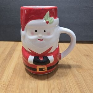 Tall Santa Claus figural coffee mug tea cup hot chocolate collectible Tall Mug